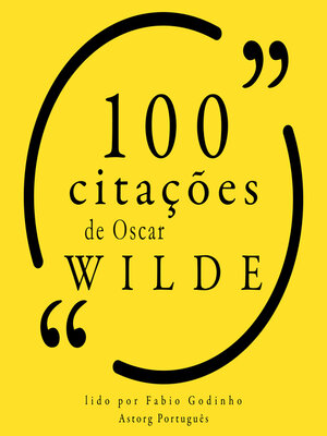 cover image of 100 citações de Oscar Wilde